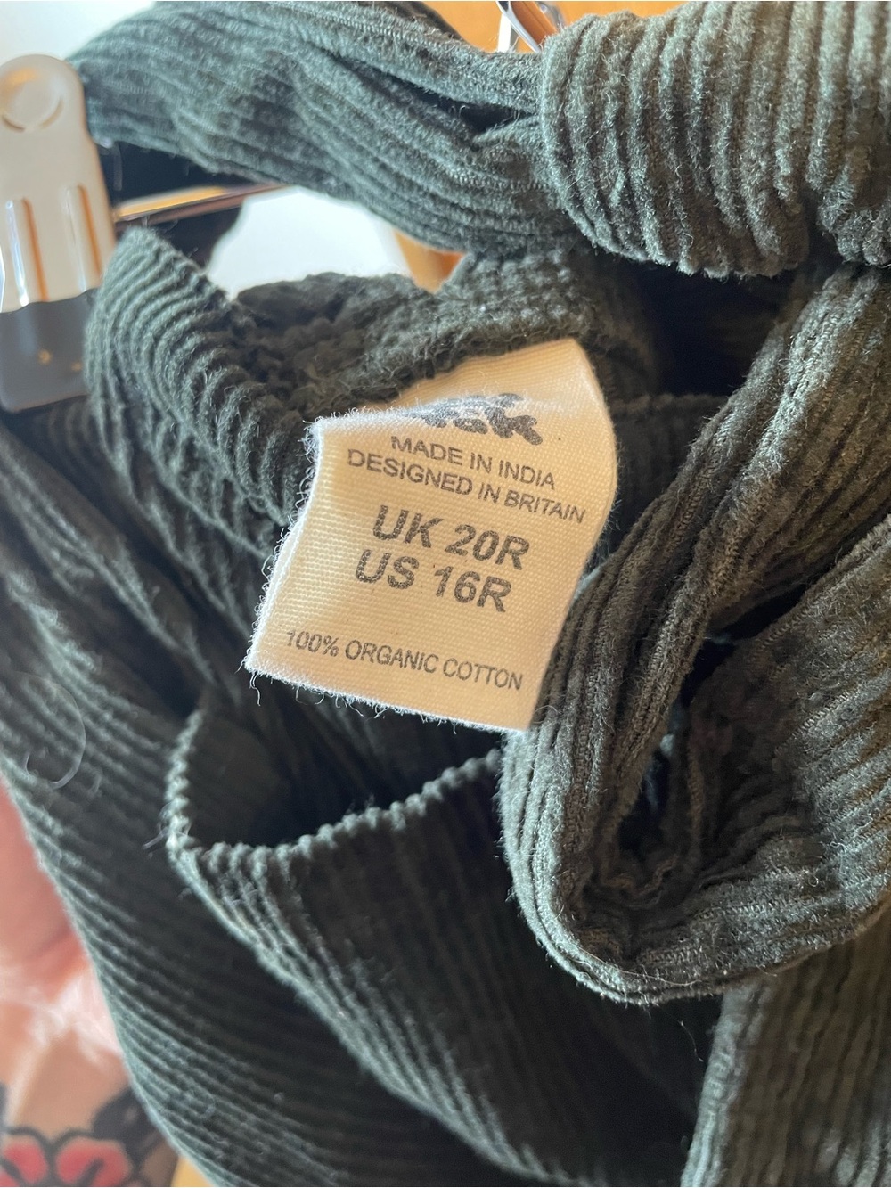 Lucy & Yak Dark Green Corduroy Overalls Jumpsuit - Picture 6 of 7